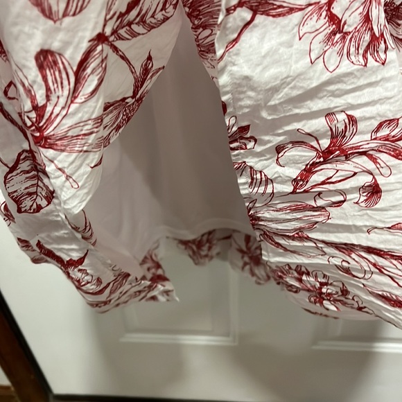 Julia Jordan Size 6 Medium Maxi dress Red and white Floral print on off shoulder - Picture 7 of 11